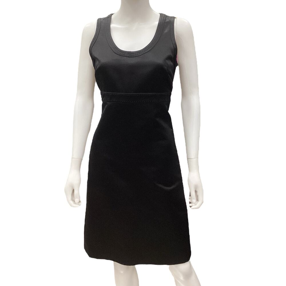 Tory Burch Dress Women’s Size 8 Cotton Silk Sleeveless Shift in Black